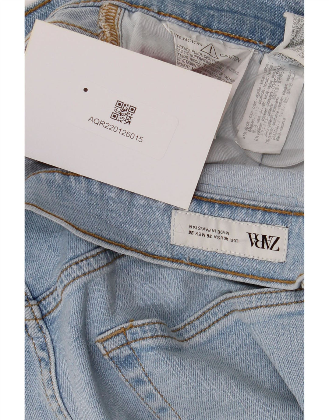 Zara Herre tilspidsede jeans W36 L29 blå bomuld