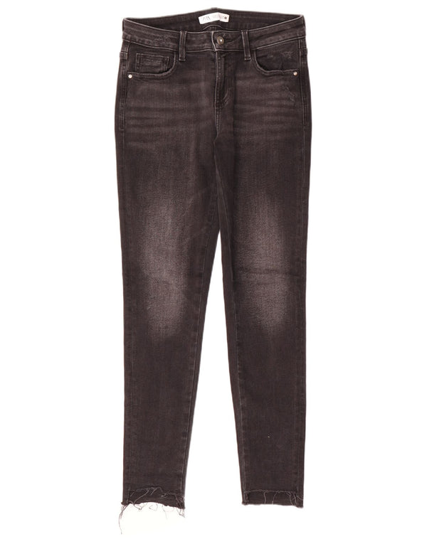 Zara Dame Skinny Jeans EU 38 Small W28 L28 Grå Bomuld