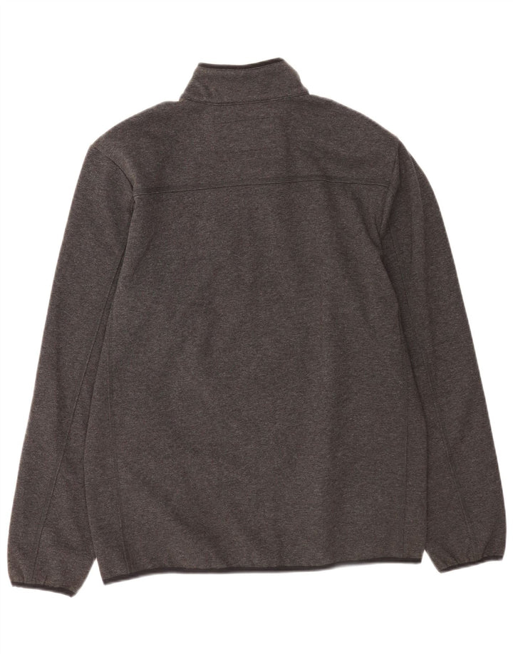 Lands End Herre træningsdragt Topjakke Medium Grey Flecked Bomuld