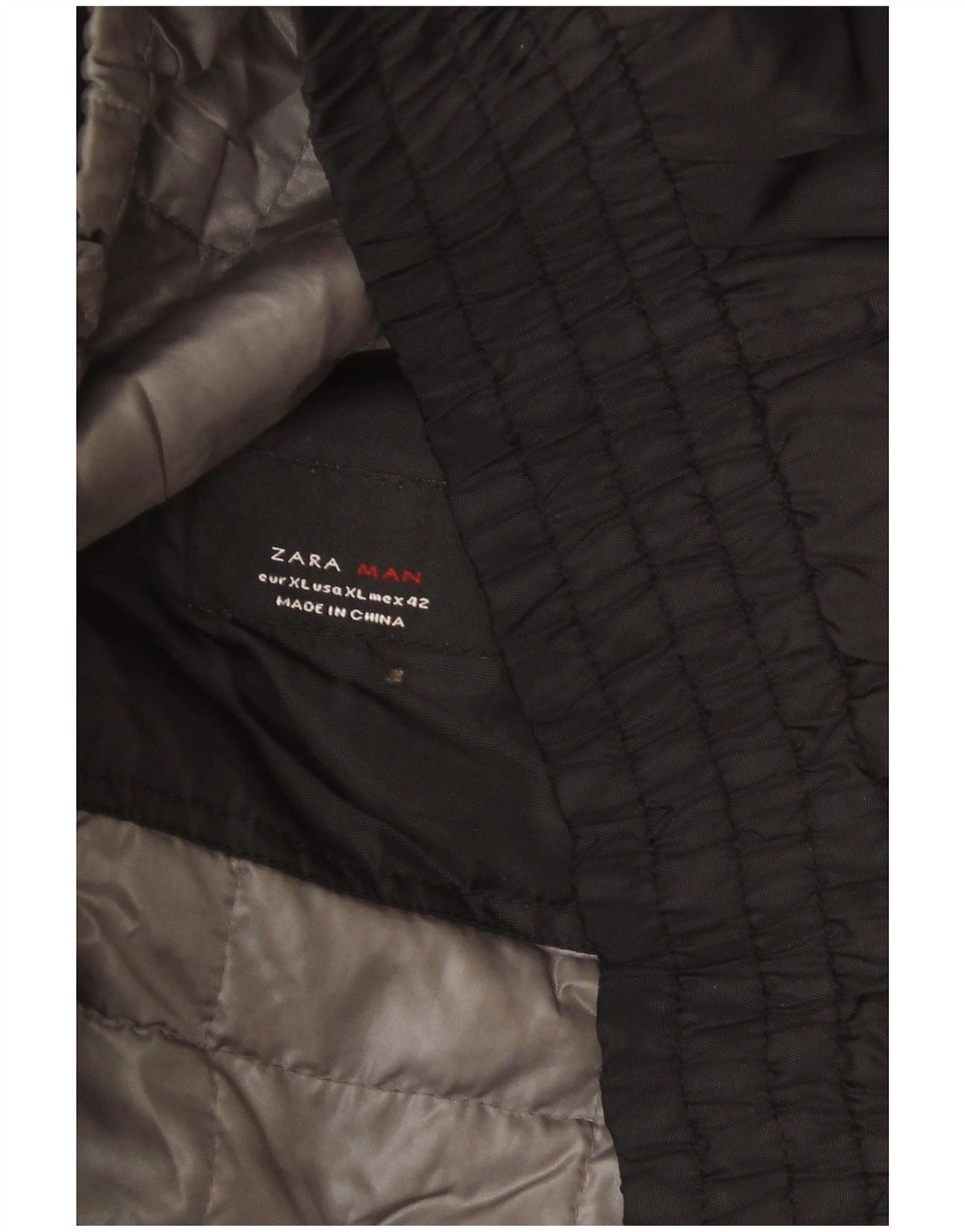 Zara Herre Windbreaker Jacket UK 42 XL Sort