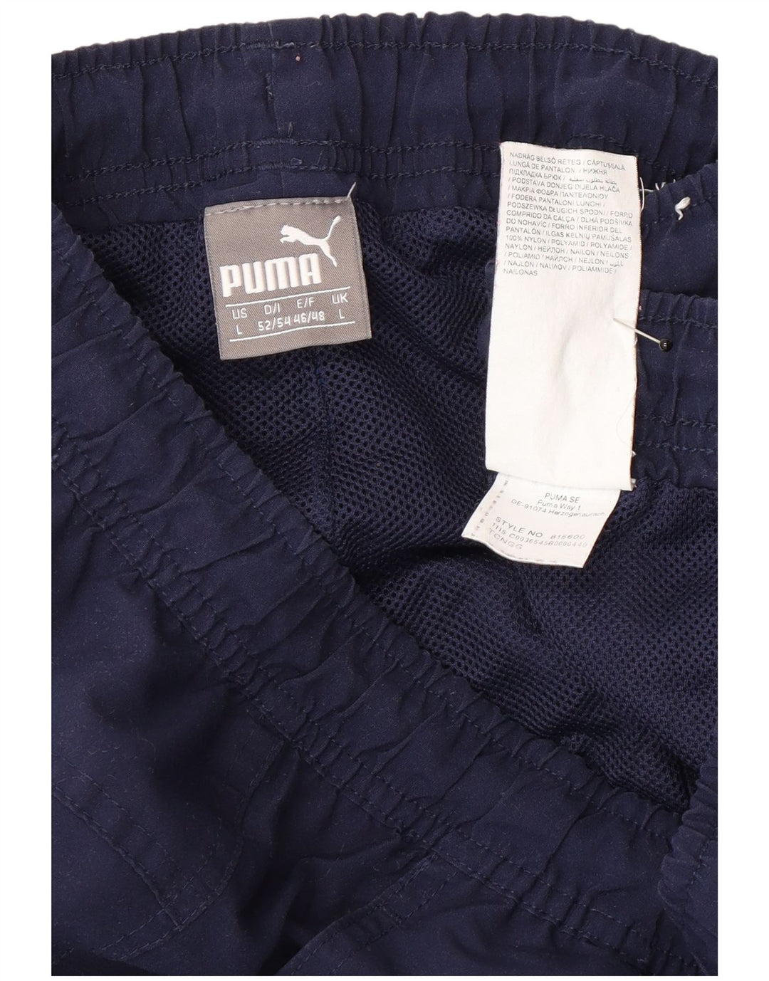 Puma Træningsdragt bukser til mænd store marineblå nylon