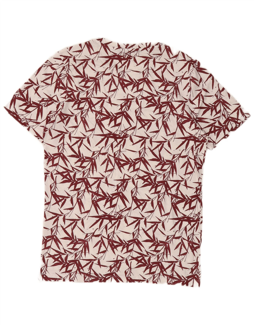 Jack & Jones Herre T-shirt Top Medium White Floral Bomuld