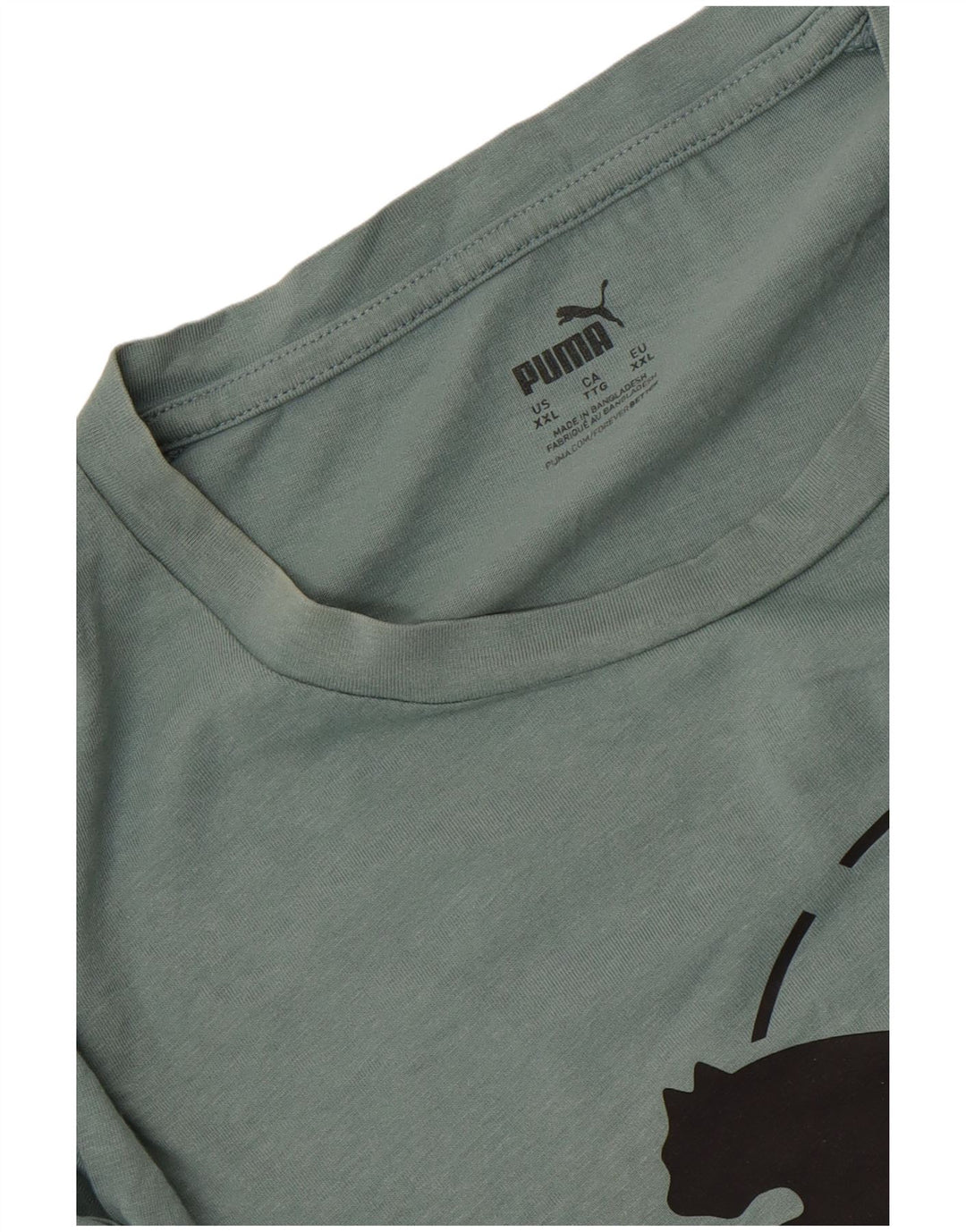 Puma Herre Grafisk T-Shirt Top 2XL Grøn