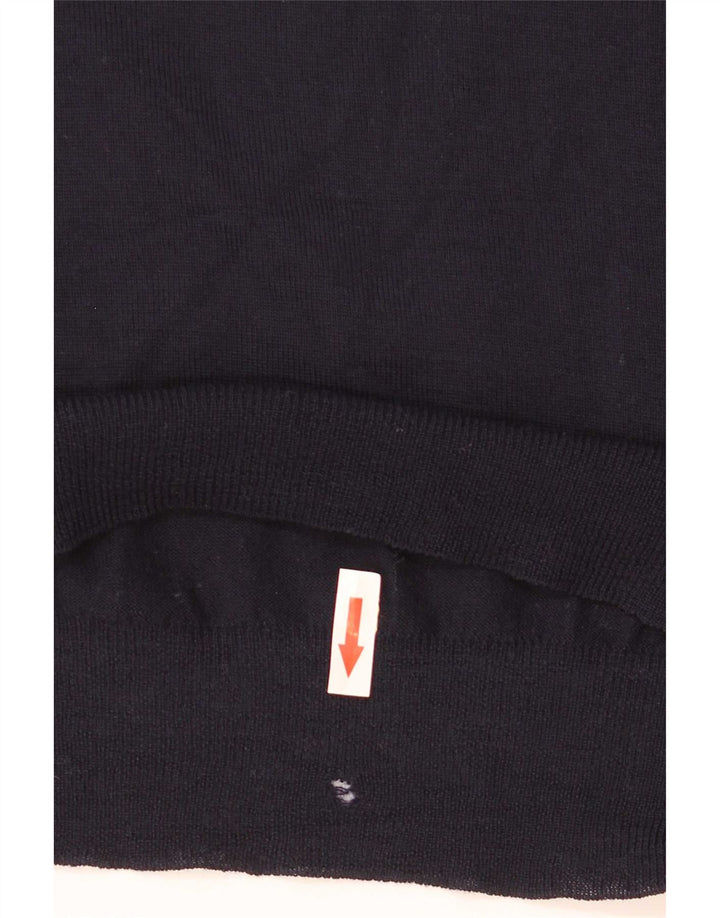Trussardi Herre Crew Neck Jumper Sweater Small Navy Blue