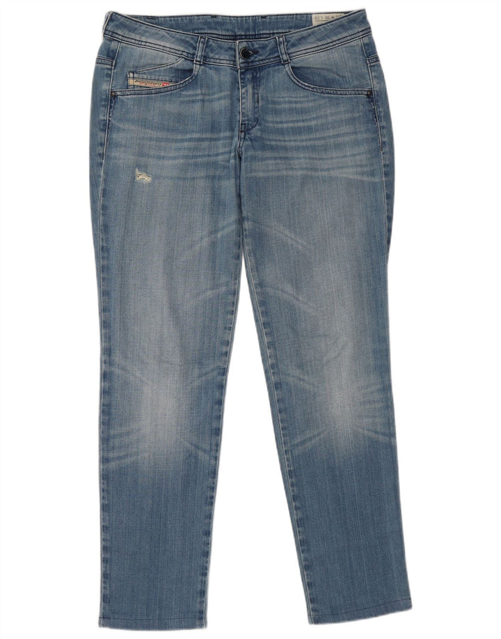 DIESEL Dame Clushy Slim Jeans W30 L29 Blå Bomuld