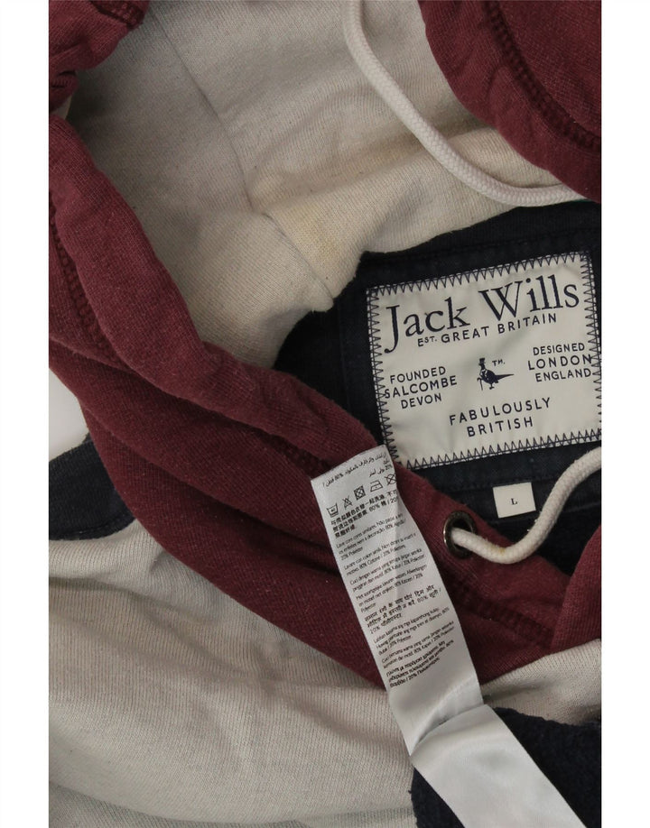 JACK WILLS Grafisk hættetrøje til mænd Stor flerfarvet Colourblock