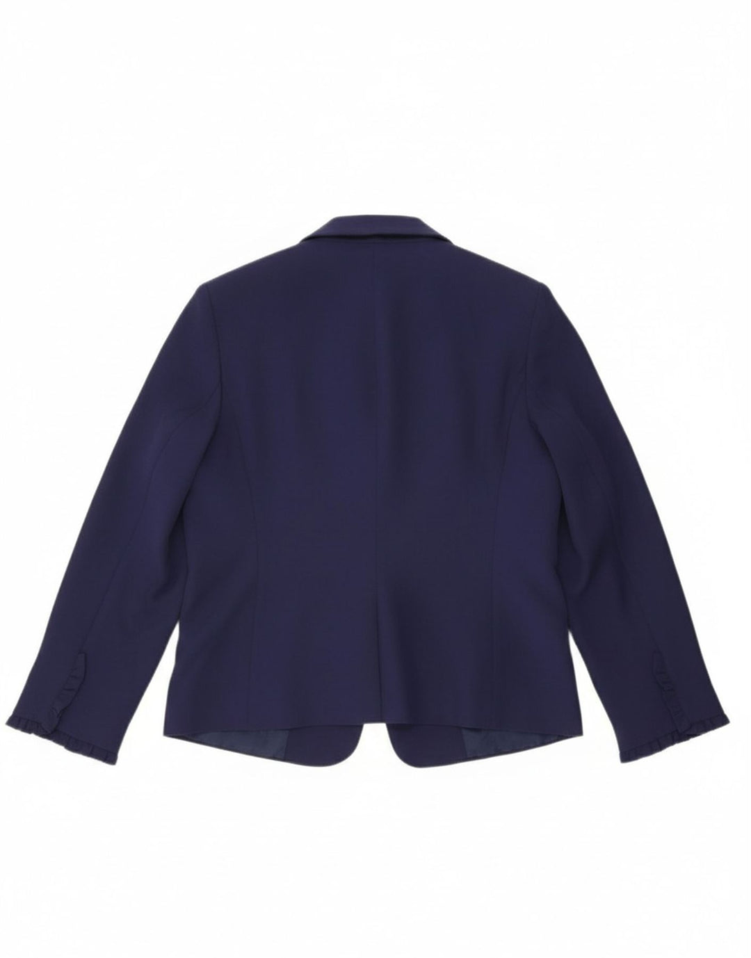 OASIS Womens 1 Button Blazer Jacket UK 12 Medium Navy Blue Polyester