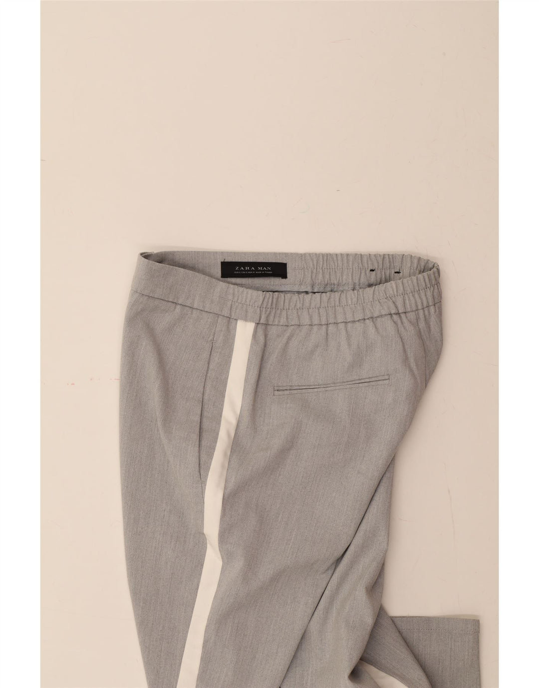 ZARA Womens Slim Chino Trousers Small W27 L26 Grey Vintage Zara and Second-Hand Zara from Messina Hembry 