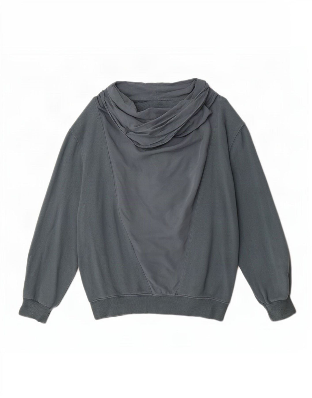 Zara Dame Oversized Sweatshirt Jumper UK 14 Medium Grey Bomuld