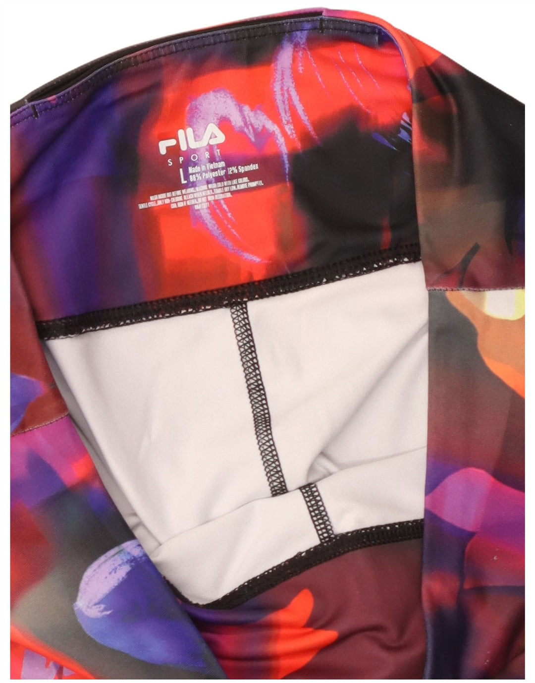 FILA Capri Leggings til kvinder UK 14 Stor flerfarvet blomsterpolyester