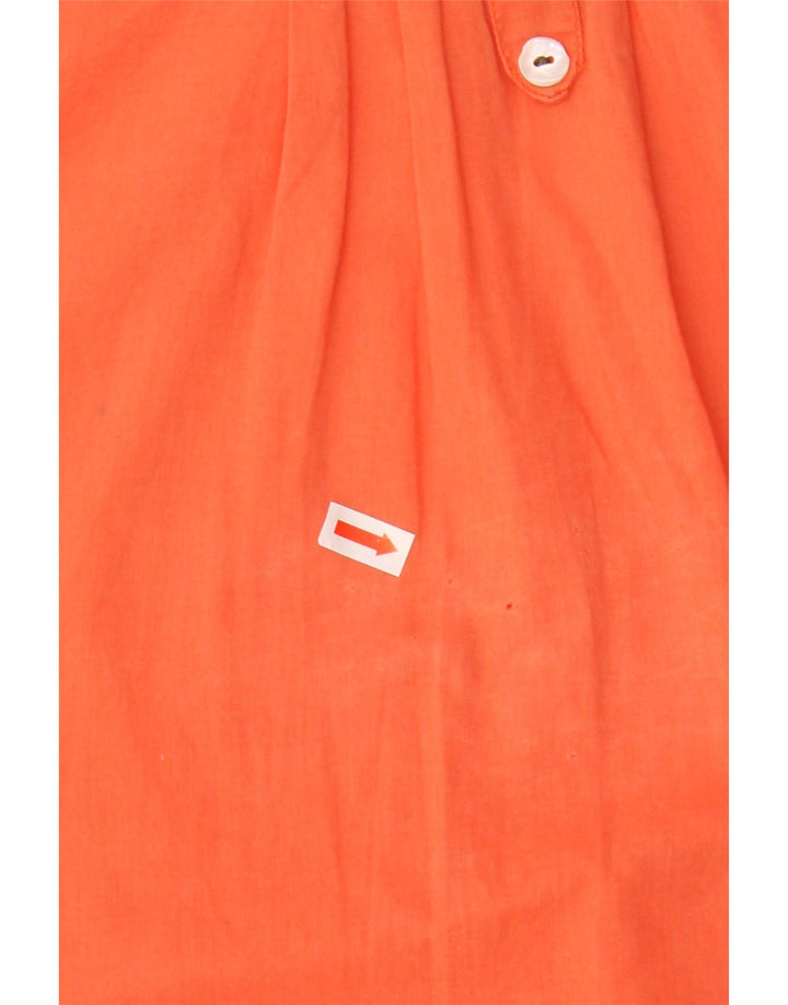 Timberland Dame 3/4-ærmet Tunika Top UK 14 Medium Orange Bomuld