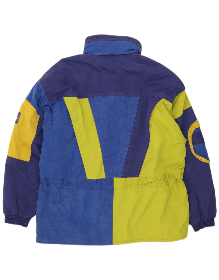 Descente Herre Grafisk Hætte Skijakke IT 56 2XL Blå Colourblock