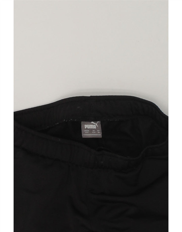 PUMA Boys Tracksuit Trousers 5-6 Years Black Polyester | Vintage Puma | Thrift | Second-Hand Puma | Used Clothing | Messina Hembry 