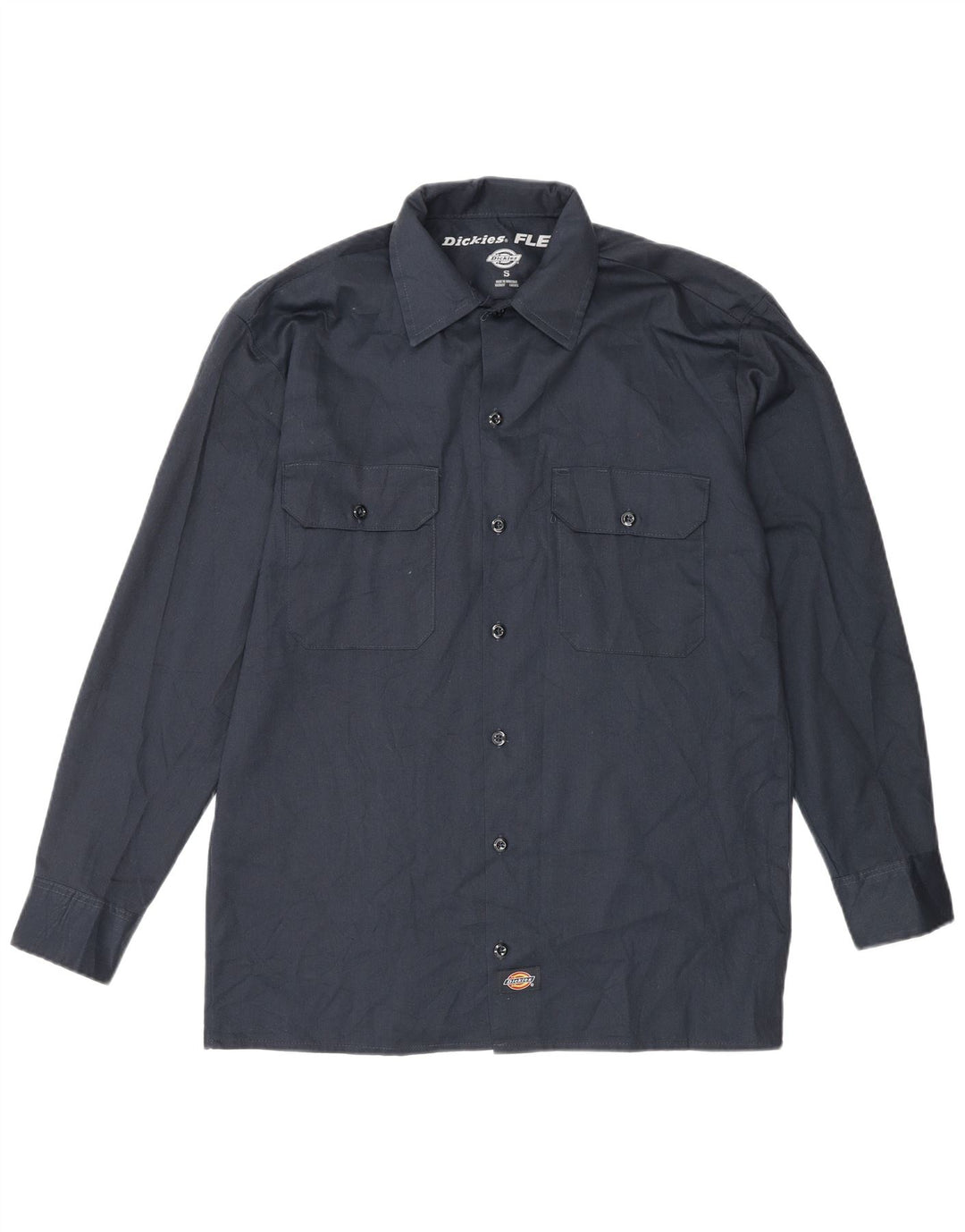 Dickies herreskjorte lille marineblå polyester