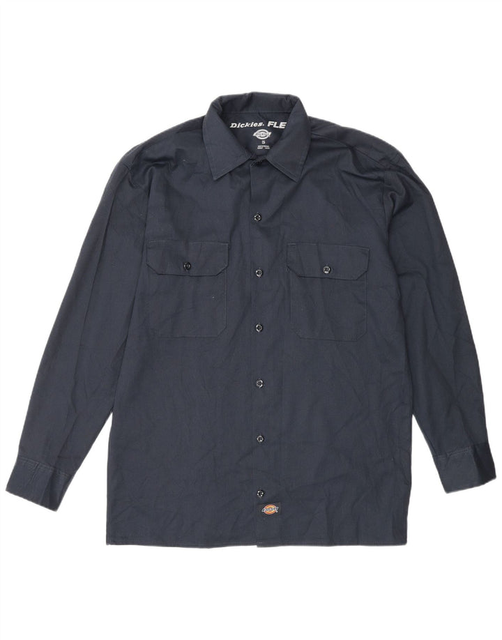 Dickies herreskjorte lille marineblå polyester