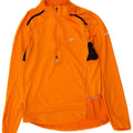 Nike Herre Dri Fit Pullover med lynlås-hals Træningsdragt Top Medium Orange Colourblock