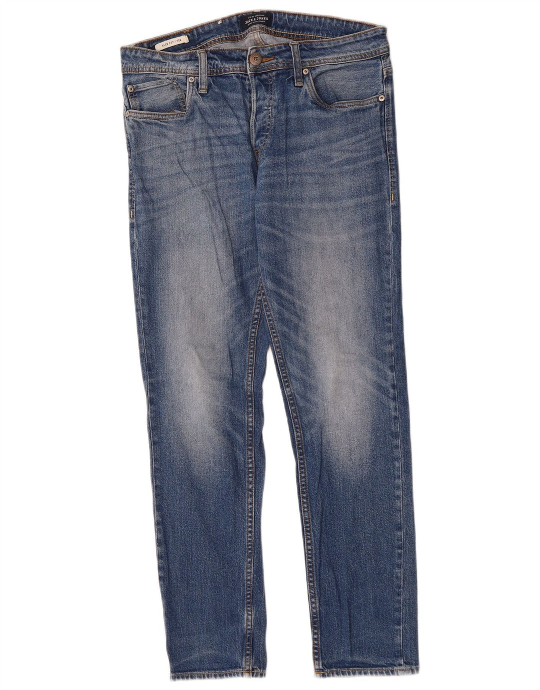 Jack & Jones Herre Tim Slim Jeans W30 L30 Blå Bomuld