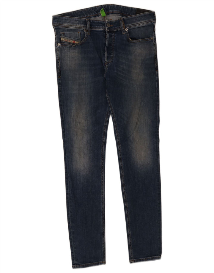 Diesel Herre Skinny Jeans W33 L30 Blå Bomuld