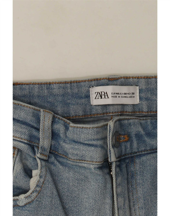 Zara Dame Distressed Skinny Jeans EU 40 Medium W30 L27 Blå