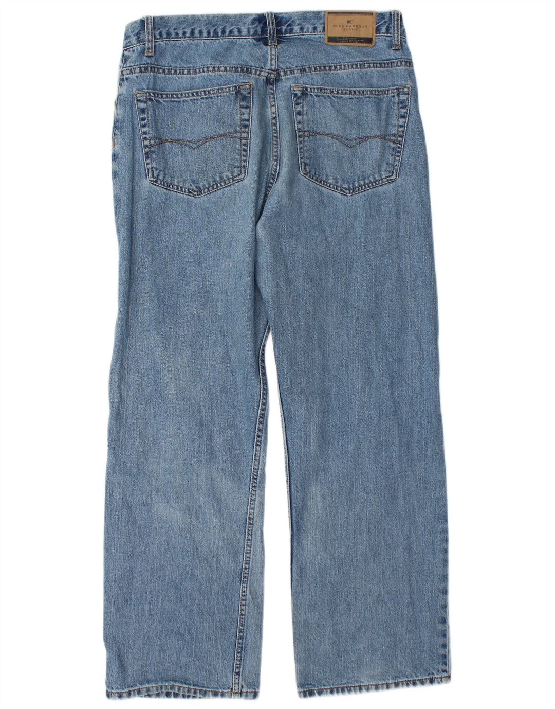 Marks & Spencer Herre Blue Harbor Straight Jeans W34 L29 Blue Cotton