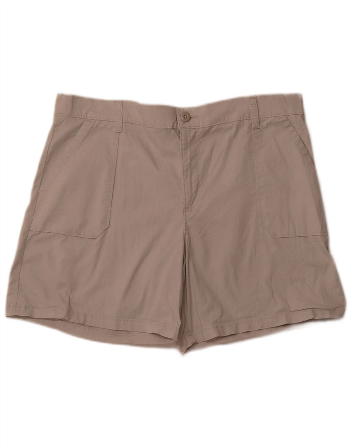 LEE Casual Shorts til kvinder US 18 2XL W38 Beige Bomuld