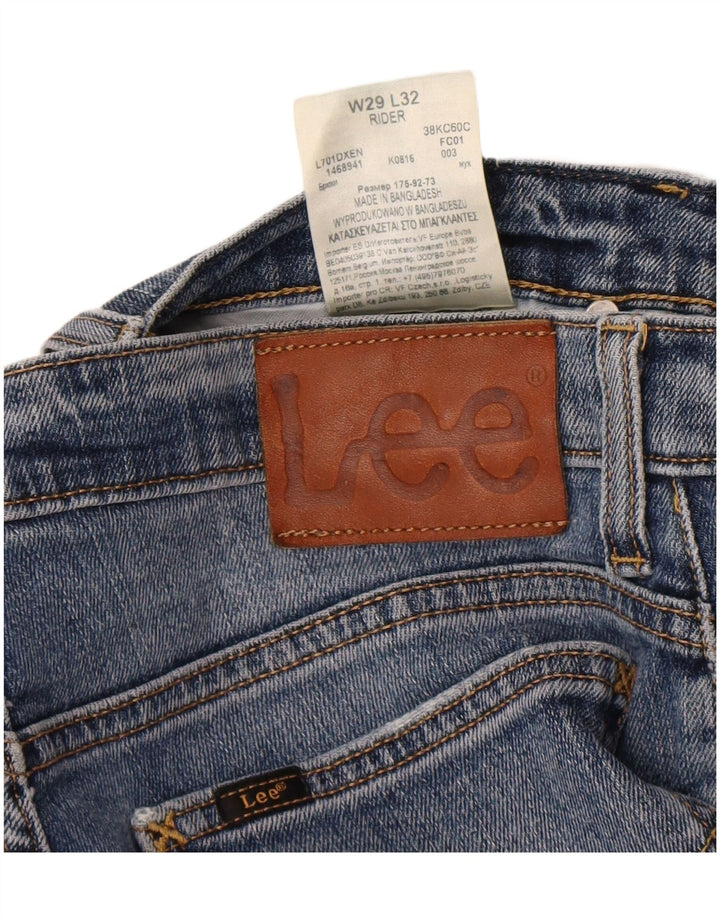 Lee Herre Rider Slim Jeans W29 L32 Blå Bomuld