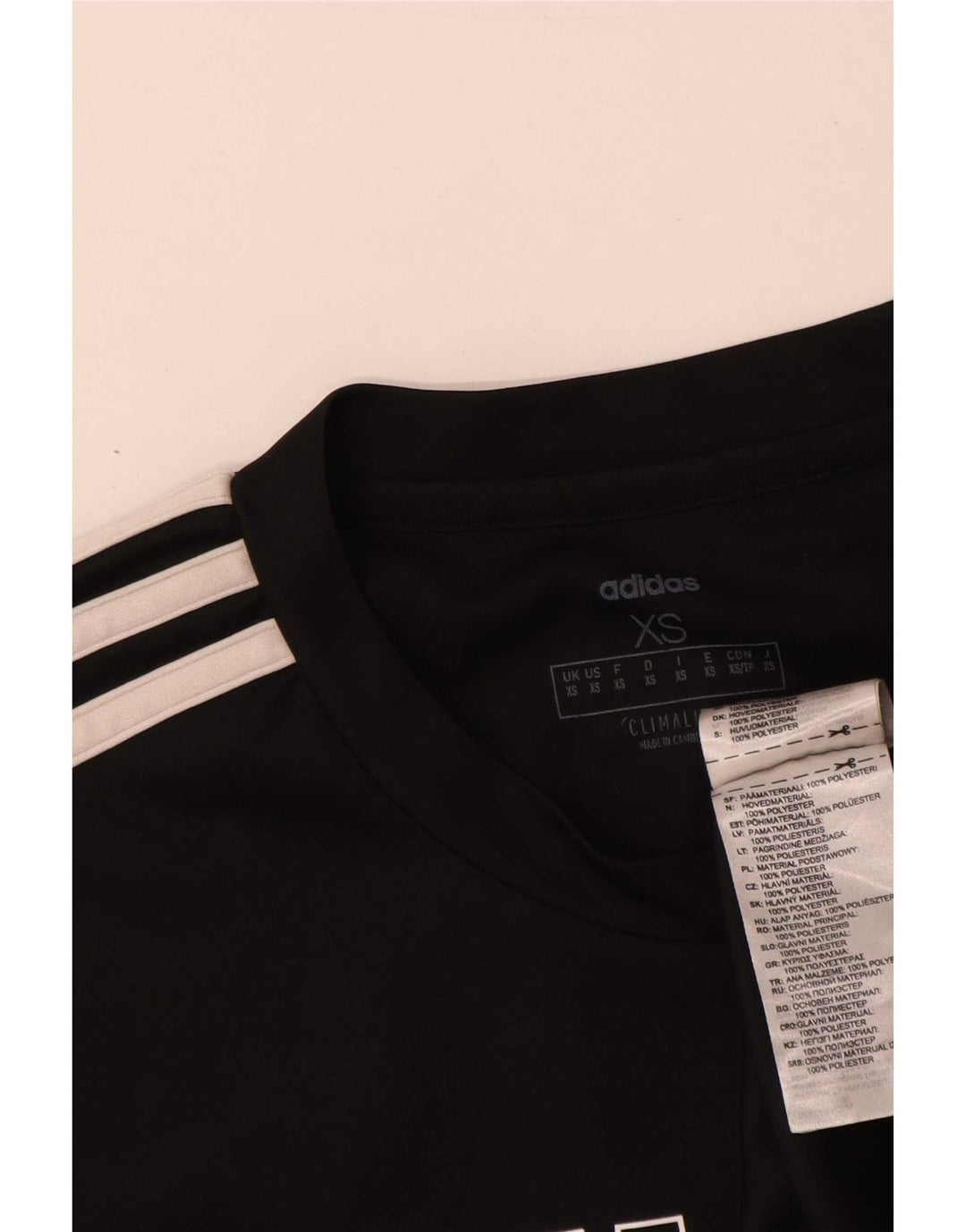 Adidas Herre Climalite Grafisk T-Shirt Top XS Sort Polyester