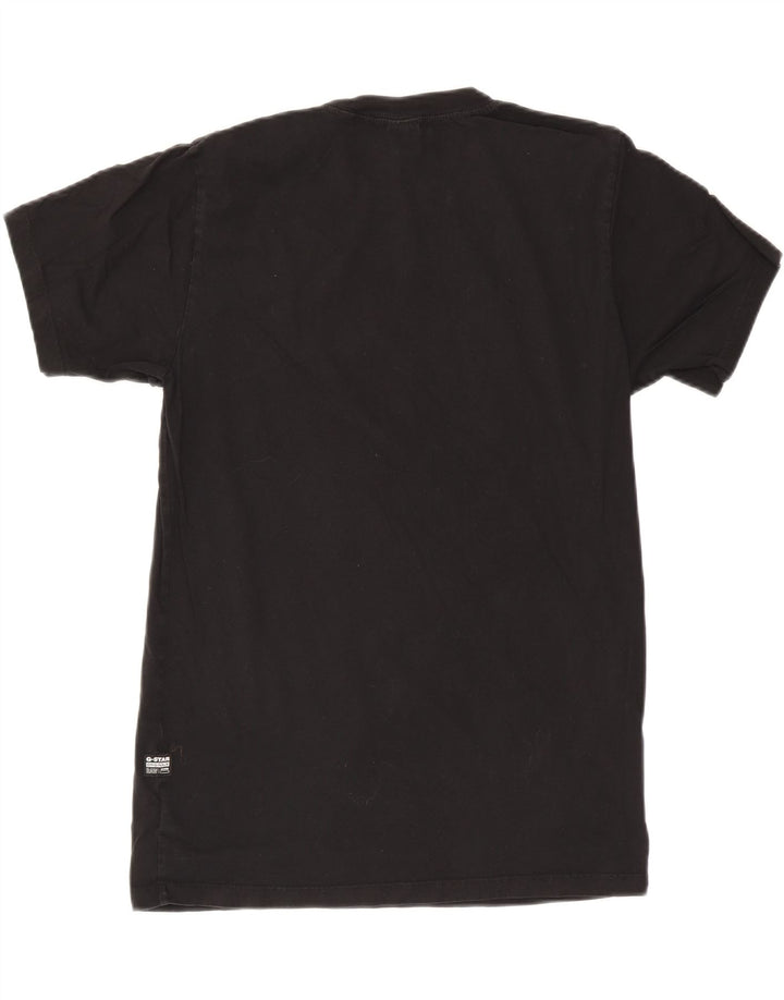 G-Star Herre Grafisk T-Shirt Top Medium Sort Bomuld