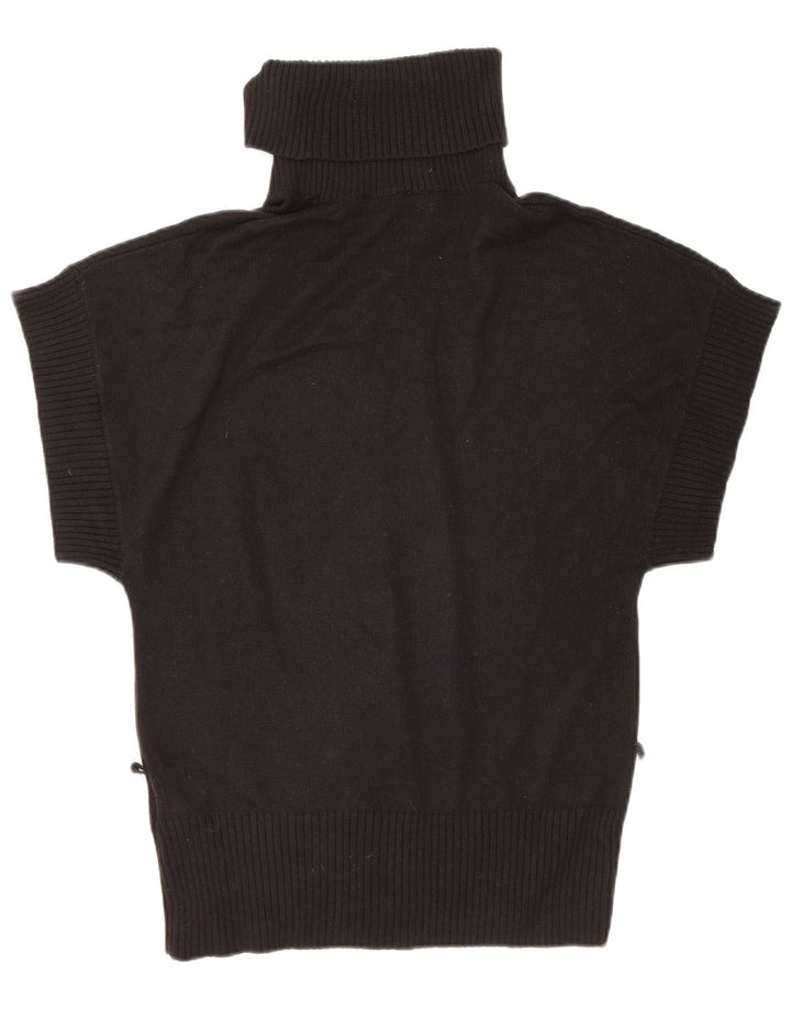 Oasis kvinders kortærmet rullehals sweater UK 12 medium sort