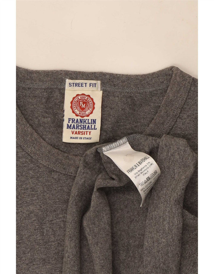 Franklin & Marshall Herre T-shirt Top mellemgrå bomuld