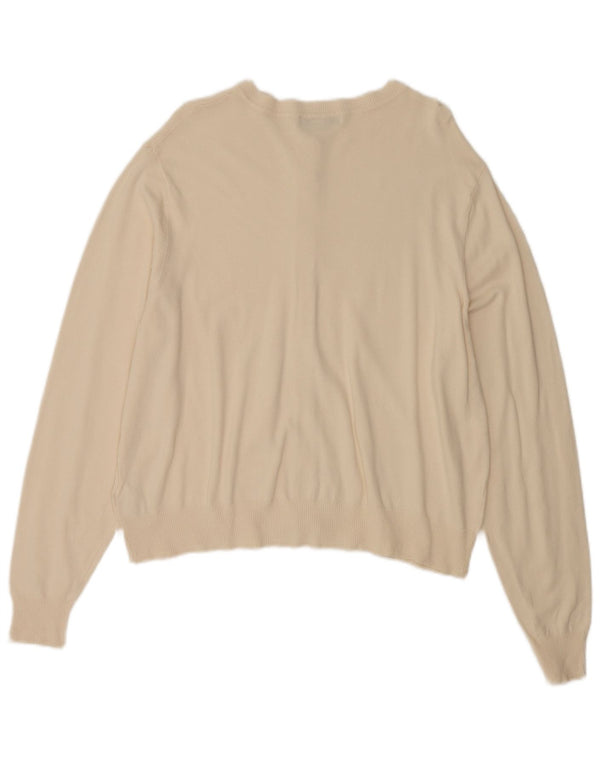 Marks & Spencer Dame Cardigan Sweater UK 18 XL Beige Viscose