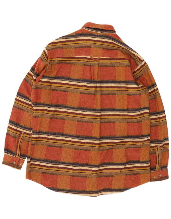 Marlboro Classics Herre Overshirt Shirt 2XL brun ternet akryl