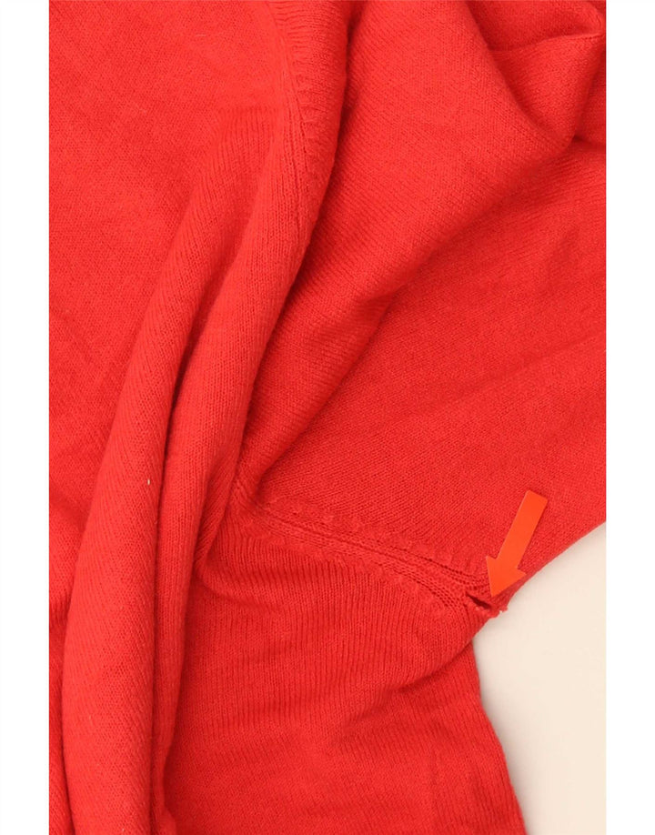Marks & Spencer Herre Blue Harbor V-hals sweater Stor rød akryl