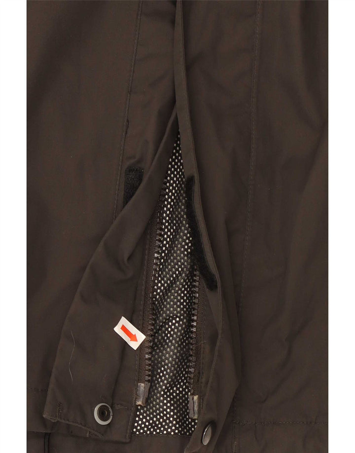 Jack Wolfskin Regnjakke til mænd UK 50 3XL Khaki Colourblock Polyamid