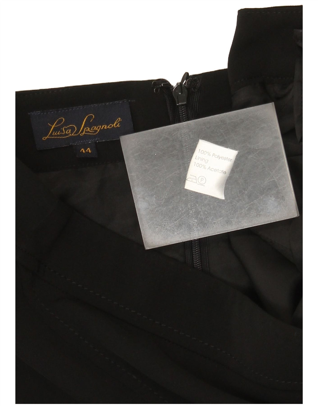 Luisa Spagnoli Trompetnederdel til kvinder IT 44 Medium W30 Sort Polyester