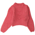 Topshop Dame Jumper Sweater UK 10 Small Pink Acryl