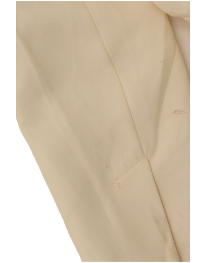 Zara Dame 2 Button Oversized Blazer Jacket UK 14 Medium Off White