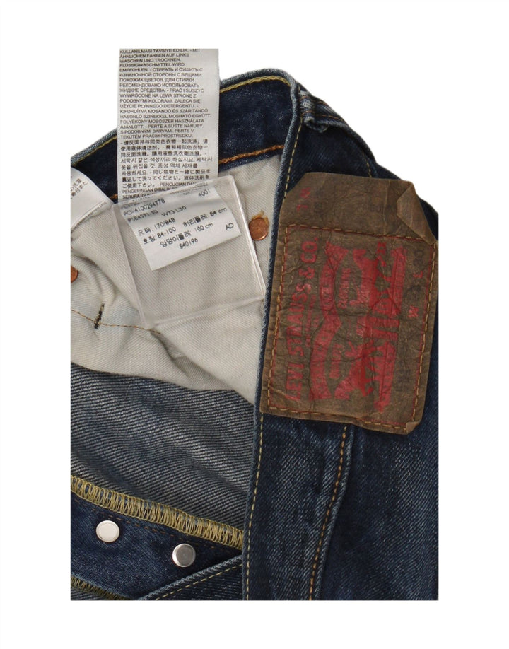 Levi's Straight Jeans til mænd W33 L30 Marineblå Bomuld