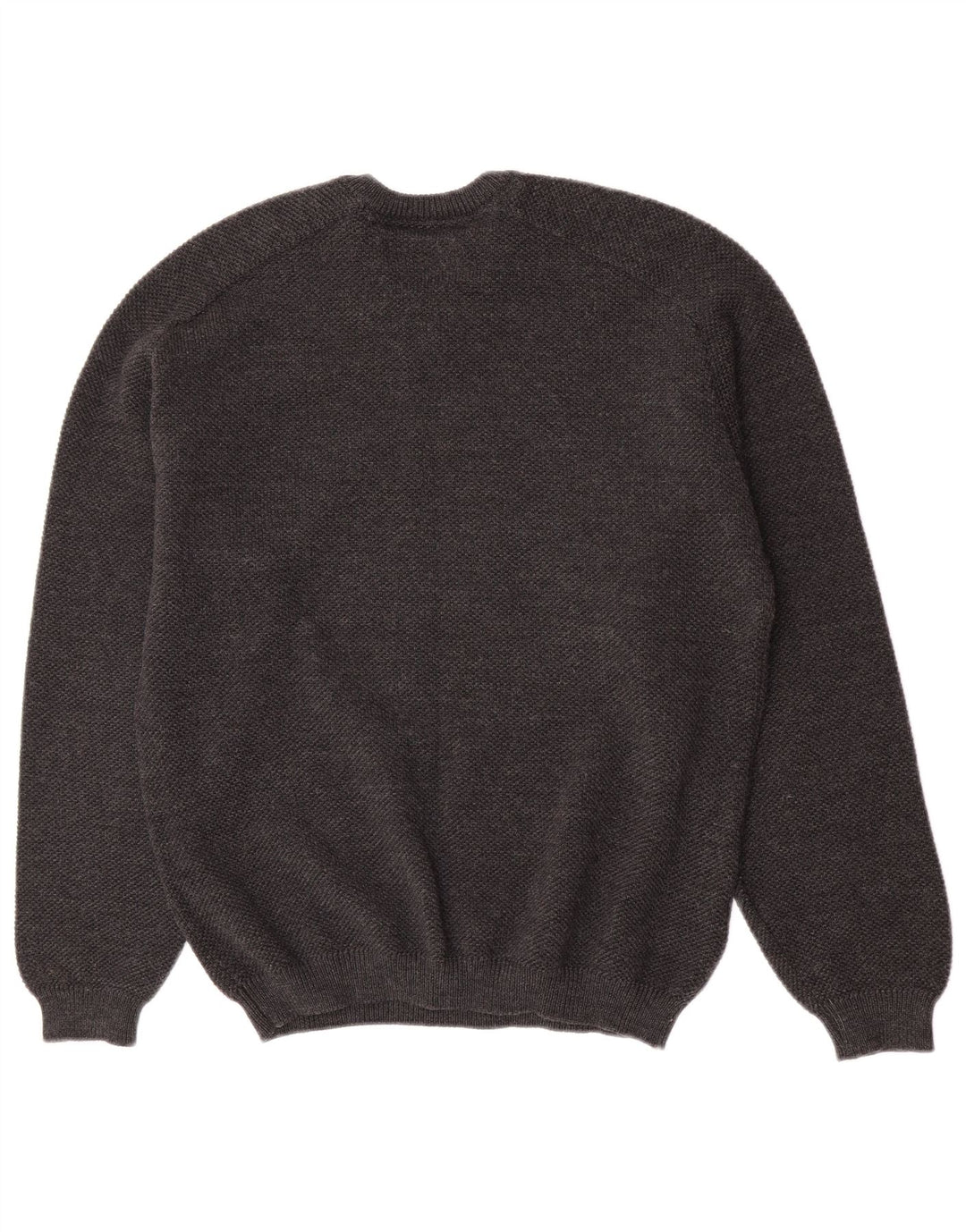 Hvide sejl Herre V-hals sweater Medium Grey Virgin Wool
