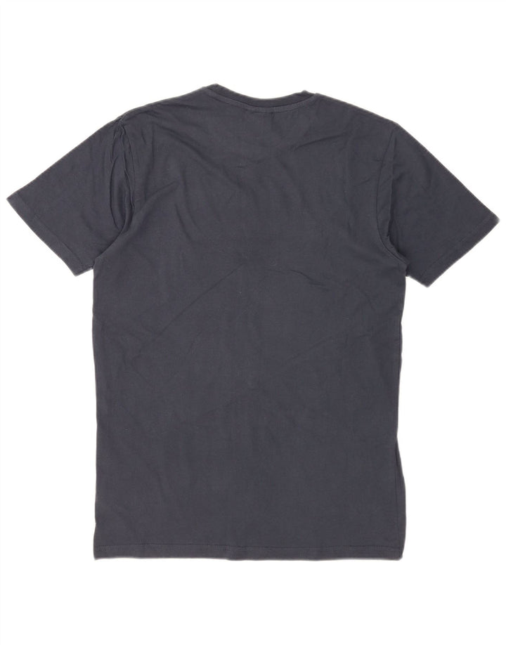 Ellesse Herre Grafisk T-Shirt Top Lille Marineblå Bomuld