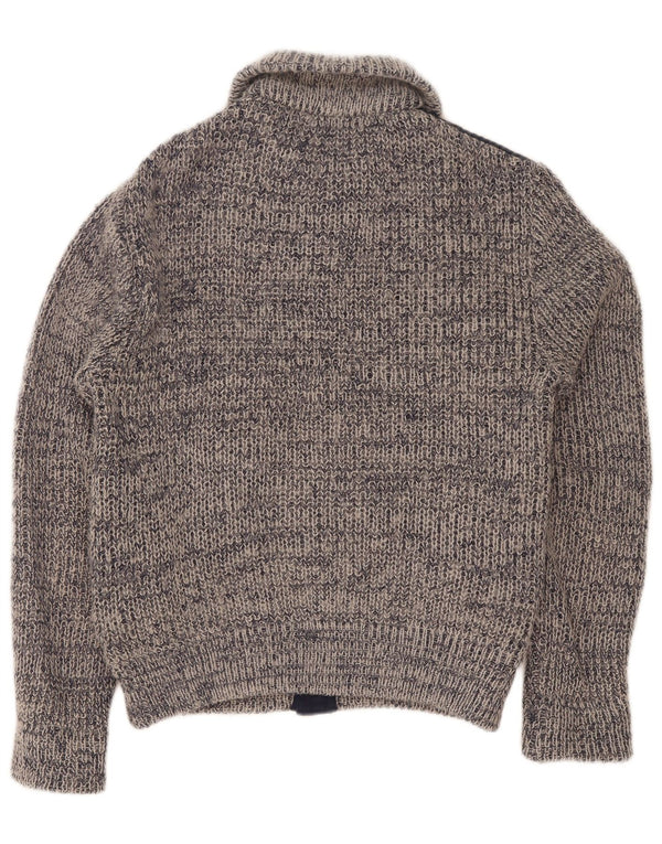 Mark Astor Herre Cardigan Sweater Lille Navy Blue Flecked Polyacrylic