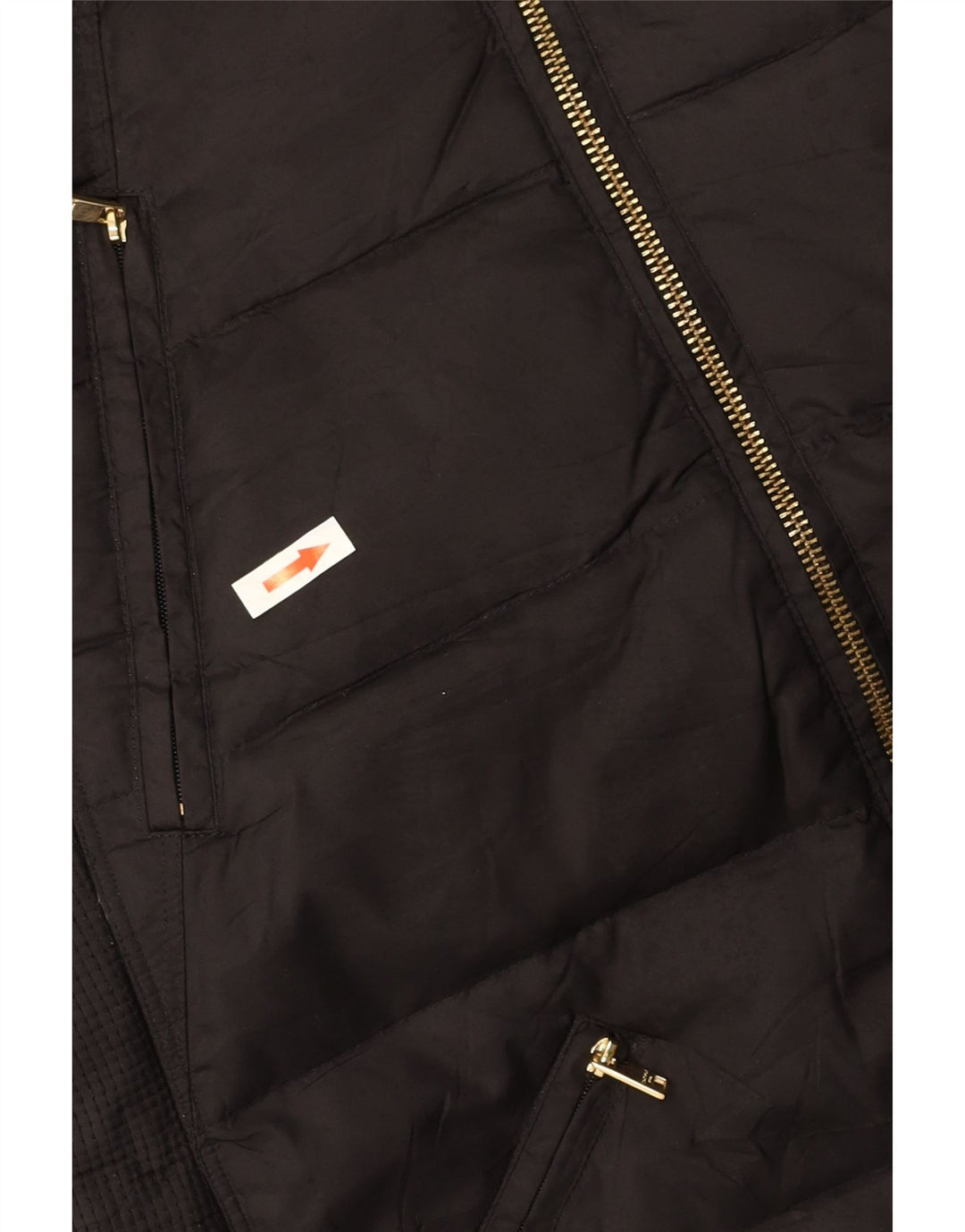 LONDON FOG Polstret hættejakke til kvinder UK 10 Lille sort polyester