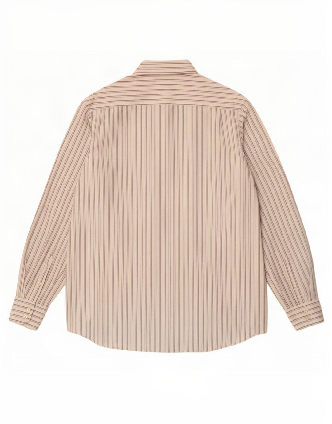 Lacoste herreskjorte str. 40 Medium hvid stribet bomuld