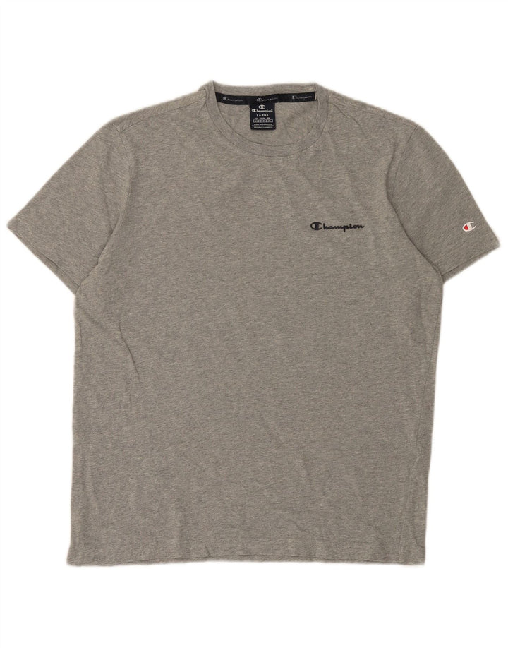 Champion Herre T-Shirt Top Stor Grå Flecked