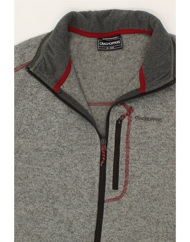 CRAGHOPPERS Womens Tracksuit Top Jacket UK 18 XL Grey Polyester Vintage CRAGHOPPERS and Second-Hand CRAGHOPPERS from Messina Hembry 
