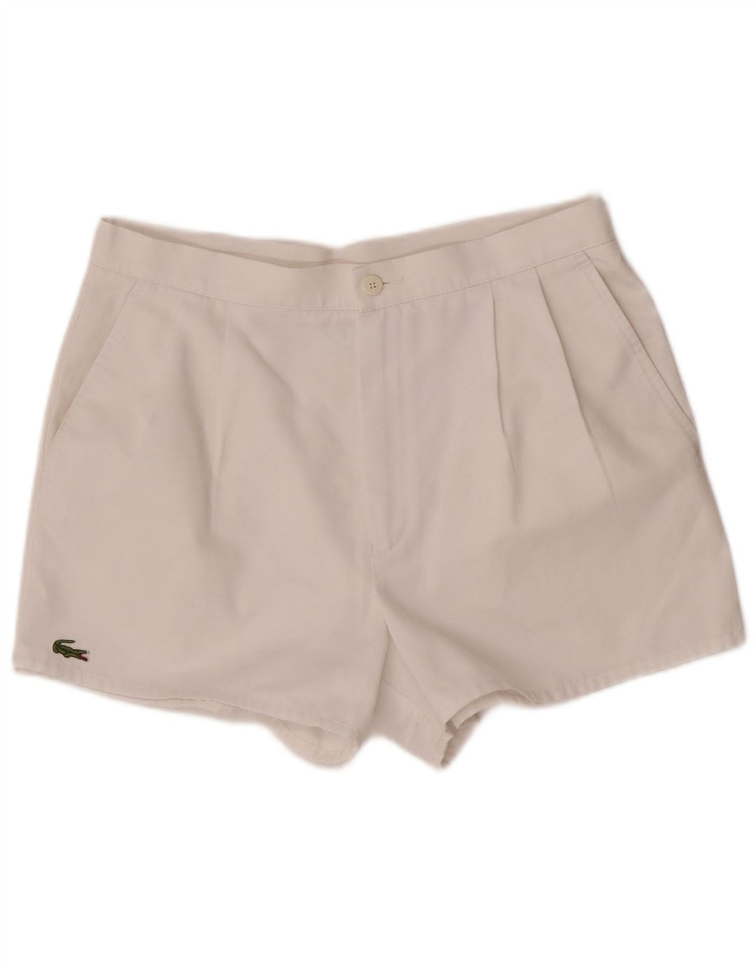 Lacoste Herre Casual Shorts W30 Small White Polyester