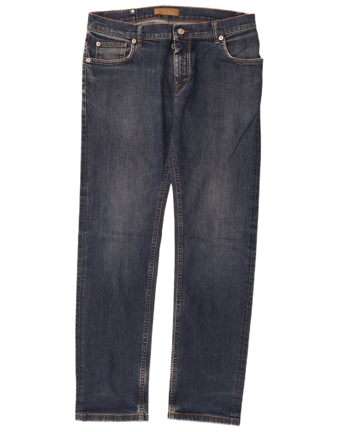 ZARA Mens Slim Jeans EU 42 Large W32 L32 Blue Cotton