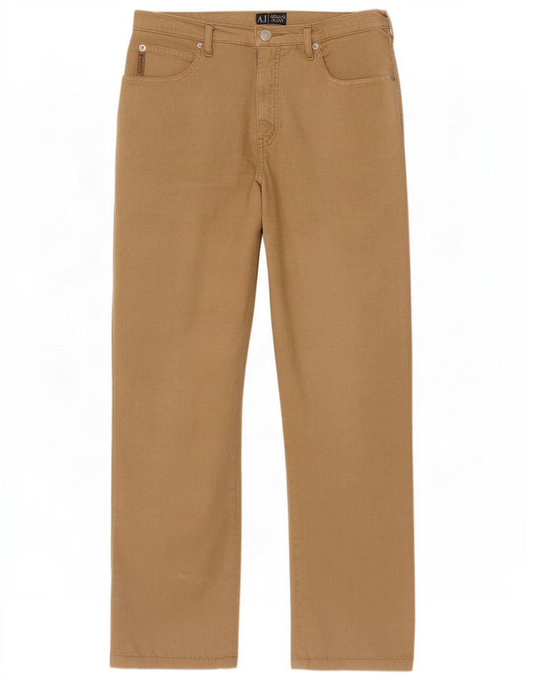 Armani Dame Straight Jeans W31 L26 Beige Bomuld