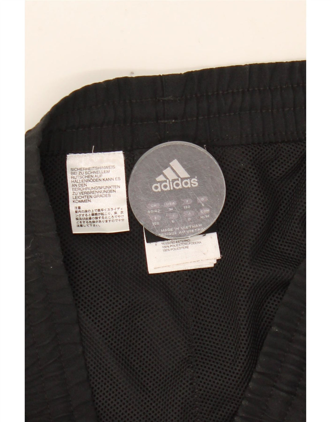 ADIDAS Træningsdragtsbukser til mænd UK 40/42 Medium Black Polyester