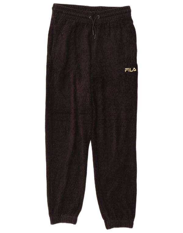 Fila træningsdragt til kvinder Joggers UK 8 Small Black Bomuld